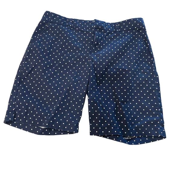 Tommy Hilfiger Navy Polka Dot Shorts Sz 8 - Picture 1 of 13